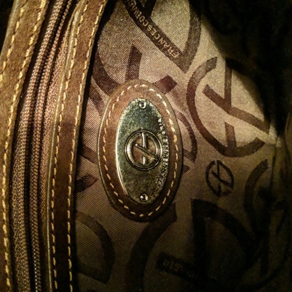 Brown leather designer purse - Picture 3 of 8